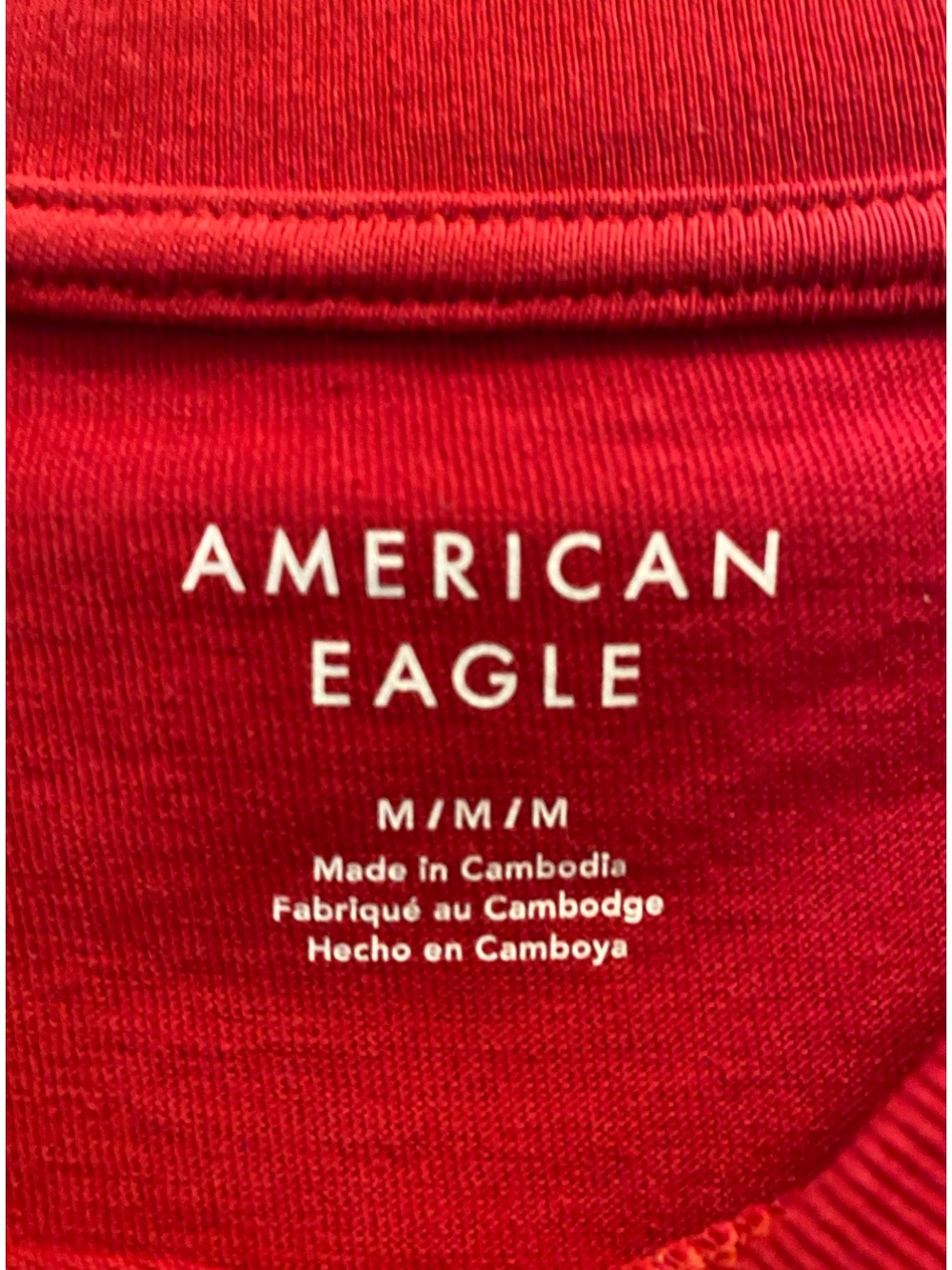 American Eagle crop top, size M, Red - Picture 2 of 4